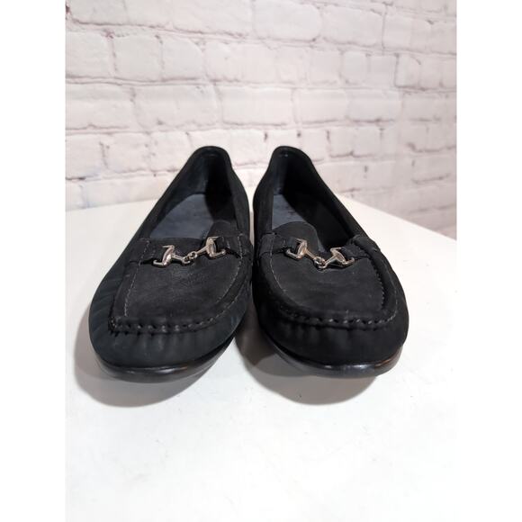 SAS Metro Horse Bit Loafer Women Size 10 Narrow Black Suede Leather MSRP $188.95 - Picture 10 of 12
